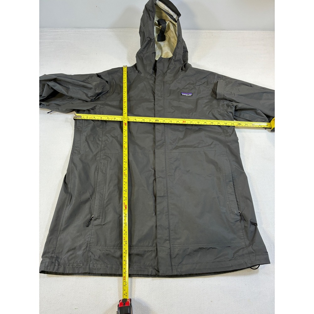 Vintage Patagonia H2No Rain Jacket Mens Large Grey Full Zip Hooded Shell Coat - Picture 11 of 11